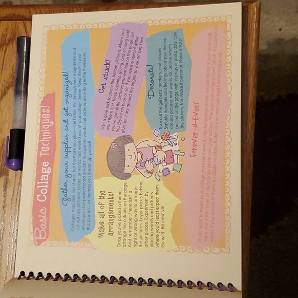 NEW Scholastic Best Friends Collage Journal Book with Stickers - Picture 4 of 11